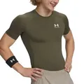 Under Armour HeatGear SS Compression Shirt Armeegrün Medium Herren