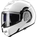 LS2 Motorrad Helm Gr. XXL Advant Solid FF906 Klapphelm mit Sonnenblende weiß