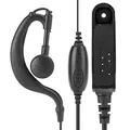 fasient1 Walkie Talkie Ohrhörer PTT Mic Headset Ohrhörer Eindraht-Ohrhaken-Headset Kompatibel mit BF-9700 BF-A58 R760 UV-9R PLUS