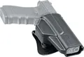 Umarex Paddle Holster aus Polymer, für Glock 17 und 19, Schnellzieh-Holster mit gummiertem Paddle, Dreistufig höhenverstellbar