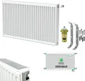 Belrad Universalheizkörper Kompakt Ventilheizkörper 6 Anschlüsse T22 500x700-1046W