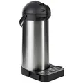 ONVAYA Pump-Isolierkanne Airpot Pumpkanne, Isolierkanne, Thermoskanne, Edelstahl, 1.9L, 3L, 5L, 5 l schwarz|silberfarben 5 l