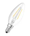 Osram Filament LED Lampe mit E14 Sockel, Kerzenform, Warmweiss (2700 K), 2,50 W, Ersatz für 25-W-Glühbirne