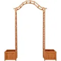 vidaXL Garten-Pergola mit Blumenkasten Massivholz Tanne