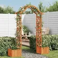 vidaXL Garten-Pergola mit Blumenkasten Massivholz Tanne - Braun