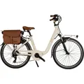 VENICE - I love Italy Elektro-Citybike MONOTUBO CLASSIC Lady 26 Zoll, BEIGE CAPPUCCINO - Beige