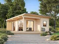 Gartenhaus Palmako Cecilia 30 m² inkl. Fußboden 680 x 813 cm natur