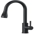 Küchenmischer mit Auszug 45 cm 360 Drehbar Mattschwarz