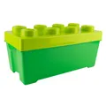 LEGO® Aufbewahrungsbox Grün mit Deckel Stapelbar - mittelgroß 8 Noppen - NEU
