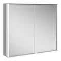 Keuco Spiegelschrank Royal Match si-elox, 800x700x160mm, 2x Drehtüren