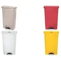 Rubbermaid Tret-Abfalleimer Slim Jim, 68 Liter, weiß (71240036)