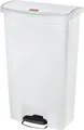 Rubbermaid Tretabfalleimer Slim Jim®, Kunststoff, Fassungsvermögen 68 Liter, weiß 134977