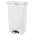 Rubbermaid | Treteimer SLIM JIM® | aus Polyethylen | 68 l | weiß