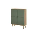 Highboard  Aliano , holzfarben , Maße (cm): B: 107 H: 134