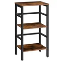 HOOBRO Leiterregal, Standregal, 3 Ebenen Bücherregal, Querstangen-Design, Mul...
