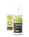 Fibertec Leather Guard Eco, fluorfreie Lederpflege für Rau- und Glatt - Leder mit Farbauffrischungseffekt, Lederimprägnierung mit Schwammaufträger,
