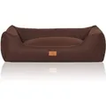 Knuffelwuff Hundebett Lotte Velours XXL 120 x 85cm Braun