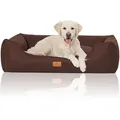 Knuffelwuff Tierbett Hundebett Lotte, Schaumstoffflocken braun 85 cm x 120 cm