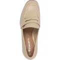 Tamaris Damen Pumps College Penny Loafer Blockabsatz Karree Form 1-24401-44, Größe:39 EU, Farbe:Beige - Beige - 39