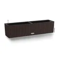 Lechuza "BALCONERA Cottage 80" Pflanzgefäß mit ERD-Bewässerungs-System, Mokka, 79 x 19 x 19 cm