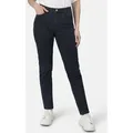 STOOKER WOMEN 5-Pocket-Jeans Nizza Denim Basic Tapered Fit Jeans Tapered Fit Casual Clean Wash Denim Jeans für Damen blau 38