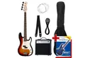 Rocktile E-Bass Groover's Pack Elektrobass, P-Style, Komplettset, inkl. Verstärker, Tasche, Kabel, Gurt, Ersatzsaiten und Schule, Precision-Style - 1 Split-Coil Tonabnehmer