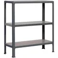 PROREGAL Wohnregal Living Koala Metal mit 3 Fachböden HxBxT 90 x 100 x 30 cm Fachlast 150 kg Anthrazit/Dunkelgrau