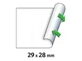 METO 30007371 - Preis-Etiketten, 29x28 mm, ablösbar, weiß, 3500 Stück