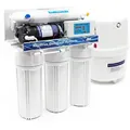 Naturewater - Nw-ro50-d1 Umkehrosmoseanlage 190 L/tag, 5-stufiges Trinkwasser Filtrationssystem, Osmose System Mit Druckerhöhungspumpe