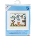 Vervaco Counted Cross Stitch Kit 11.25"X9.5"-Forest Animals Record On Aida (14 C