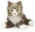 Uni-Toys Kuscheltier Norwegische Waldkatze - 46 cm (Länge) - Plüsch-Katze - Plüschtier, zu 100 % recyceltes Füllmaterial