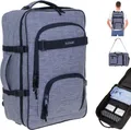 Rucksack Handgepäck Reise Elephant Travel Fly Laptop Tasche Schultergurt 42 Liter IATA Reiserucksack Flugzeug Gepäck Reisetasche 13029 Grau Schwarz