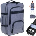 Rucksack Handgepäck Kabine IATA Herren Elephant Travel Fly 13029 Grau Schwarz