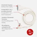 Verlängerungskabel 5m Flachstecker Innen Weiß Kunststoff Brennenstuhl