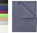 NatureMark Bettlaken klassisches Betttuch Haustuch, 100% Baumwolle, Gummizug: ohne, (1 Stück), Laken Haustuch, viele Größen und Farben, 150x250 cm, Anthrazit grau