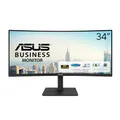 ASUS Business VA34VCPSR - 34 Zoll UWQHD Curved Monitor - 21:9 VA Panel 10-bit, 3440x1440, 100 Hz, Rahmenlos, ergonomisch, EPEAT Gold, HDR10 - DisplayPort, HDMI, USB-Hub, RJ45, 96W USB-C, Speaker