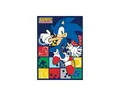 Wohndecke Sonic der Igel Blue Blur Fleecedecke 100x140cm, Sonic, Geschenkidee für Mädchen und Jungen