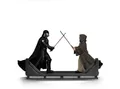 Iron Studios Merchandise-Figur Star Wars Deluxe Art Scale Statue 1/10 Darth Vader Vs Obi-Wan Kenobi