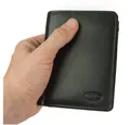 BRANCO Geldbörse Große Herren-Geldbörse / Portemonnaie, Leder, Schwarz, Branco 12005