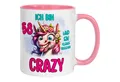 Momentals Tasse 58 Geburtstag Frau – Ein bisschen Crazy – Geburtstagsgeschenk Frauen, Gratis Versand · Links-&Rechtshänder · Spülmaschinenfest