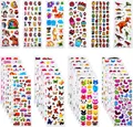 3D Aufkleber Kinder 36 Bogen 920 Sticker Buchstaben Tiere Obst Z