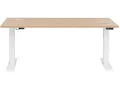 möbelando Schreibtisch >e-Desk< elektrisch Verstellbarer 175x72-120x80 cm in Eiche/Weiß, Ergonomisch für gesundes Arbeiten, Stufenlos mit LED-Anzeige, Stoß- und Kratzfest, Made in Germany