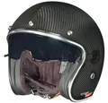 rueger-helmets Motorradhelm RC-591 Carbon Jethelm Motorradhelm Chopper Café Racer Sonnenvisier BobberRC-591 Carbon S