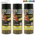3x DUPLI-COLOR Sprayplast Abziehlack Sprühfolie schwarz seidenglanz 400ml