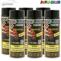 6x DUPLI-COLOR Sprayplast Abziehlack Sprühfolie schwarz seidenglanz 400ml