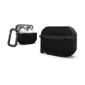 Urban Armor Gear Metropolis Case für die Apple AirPods Pro 2022 Hülle [Wireless-Charging/Magnetische Aufladung kompatibel/Status LED sichtbar, Abnehmbarer Karabinerhaken] schwarz