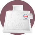 EVAN BROWNS® Kinder Bettdecken Set - Baby Kissen 40x60 cm & Baby Bettwäsche 100 x 135 - Babyzimmer Komplettset - Kinderdecke mit Kopfkissen - Bettdecke Kinder - Kinderbettdecke Set