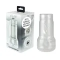 KIIROO Realistischer Masturbator Taschenmuschi Feel Pocket Stroker Crystal Transparent Ø 8,4 cm – Masturbieren Sexspielzeug für Männer, Pocket Pussy Stroker für Männer