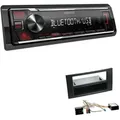 Kenwood KMM-BT209 1-DIN Autoradio Bluetooth USB AUX-In Short Body mit Einbauset für Ford Transit 2006-2013 schwarz mit Canbus