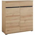 Carryhome Schuhschrank, Anthrazit, Buche, Holzwerkstoff, 4 Fächer, 2 Schublade(n) Schubladen, 96x103x40 cm, Garderobe, Schuhaufbewahrung, Schuhschränke